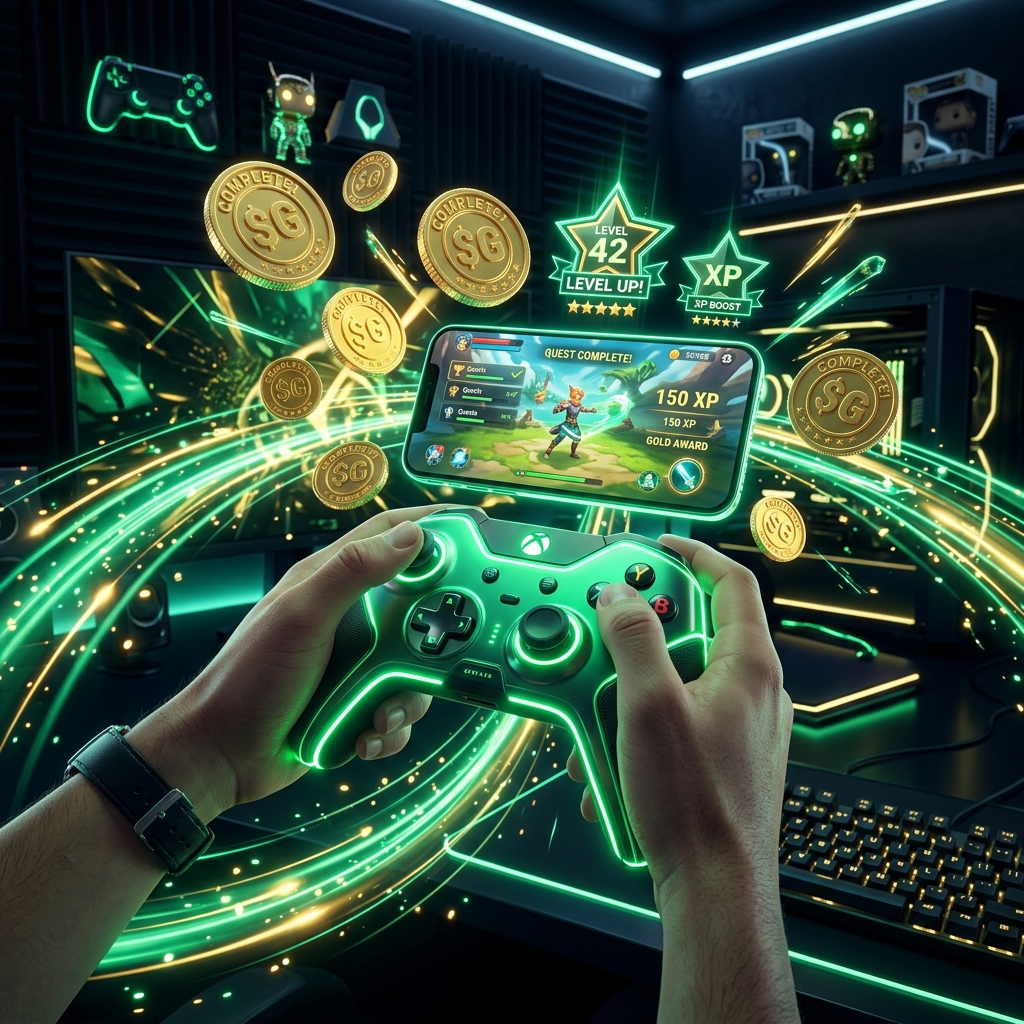 Play Games & Complete Tasks